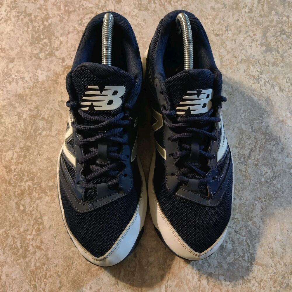 New Balance 4040 Shoes Mens 7.5 D Navy White Running Sneakers T4040NB3 - Picture 2 of 9